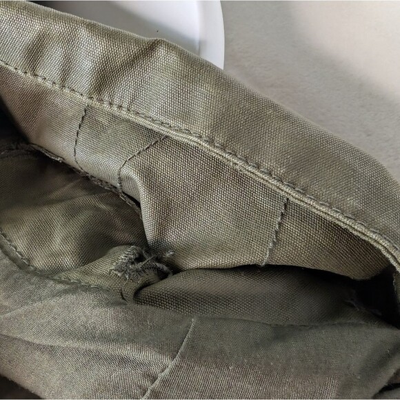 J. Crew Jacket Enfield Waxed Field Utility Army Green Men's Large - Picture 7 of 10